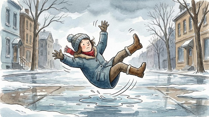 Эксперт по ЖКХ объяснил, кто виноват при падении на скользкий тротуар