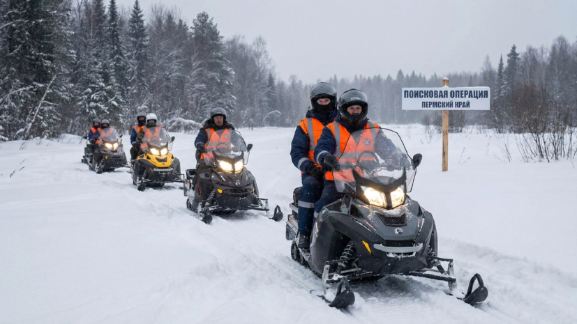 Волонтёры на 24 снегоходах выехали на поиски пропавших туристов в Пермском крае