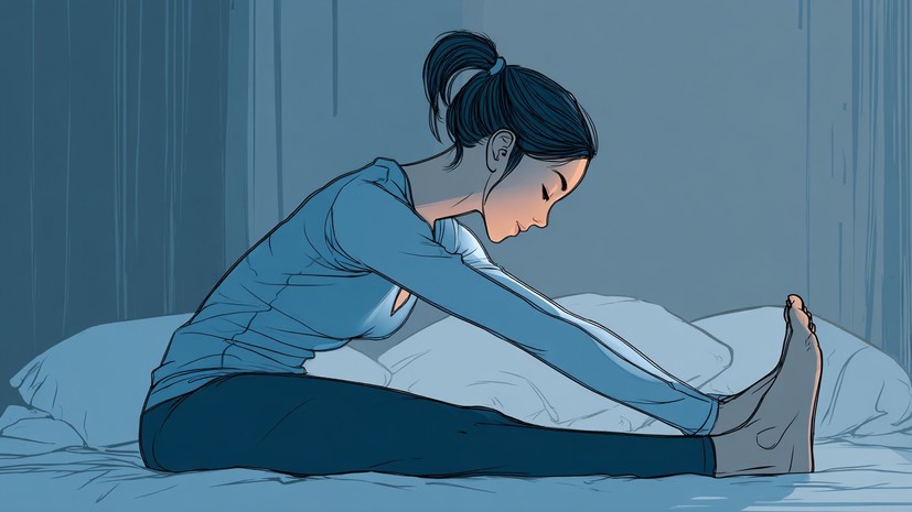 Тренер Алпатова: перед сном можно выполнить растяжку и наклоны головы