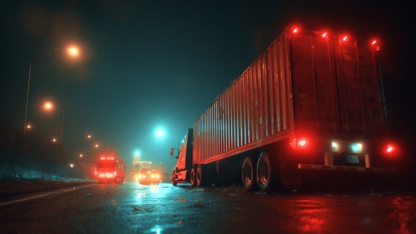 Участок трассы Тюмень — Омск перекрыли из-за столкновения двух фур