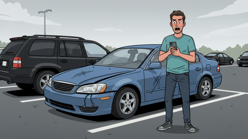 Россиянам объяснили, что делать в случае повреждения авто на парковке