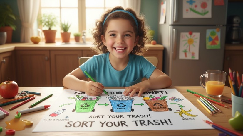 Участниками конкурса рисунков о раздельном сборе стали 100 тысяч детей