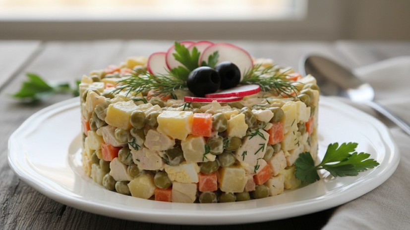 Нутрициолог Макарова посоветовала заменить колбасу в оливье на куриную грудку