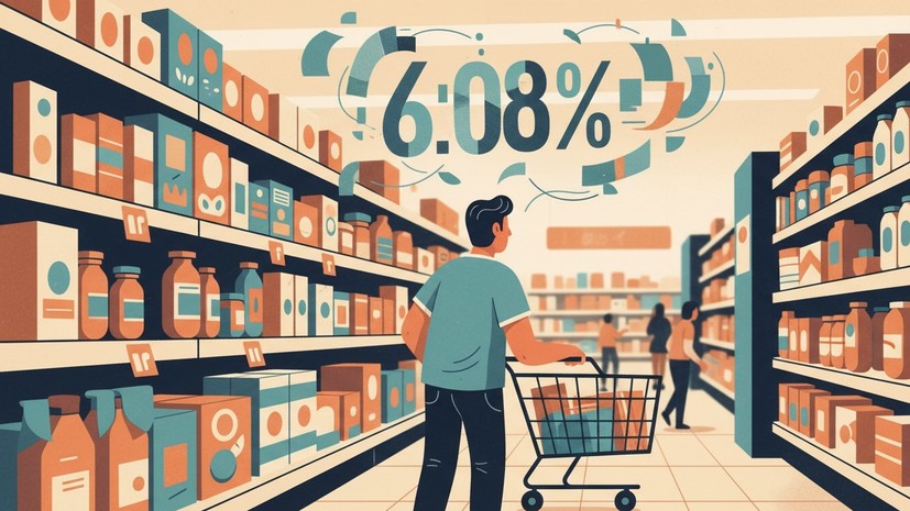 Годовая инфляция в России замедлилась до 6,08% к 15 декабря