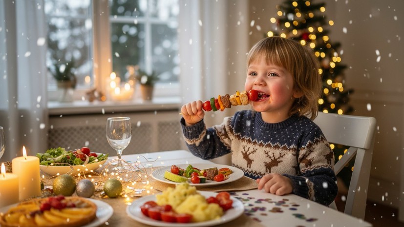 Врач Осокина: детям на Новый год можно приготовить шашлычки из овощей и мяса