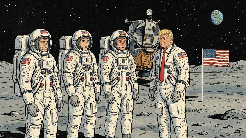Трамп утвердил подготовку к высадке американцев на Луну в 2028 году