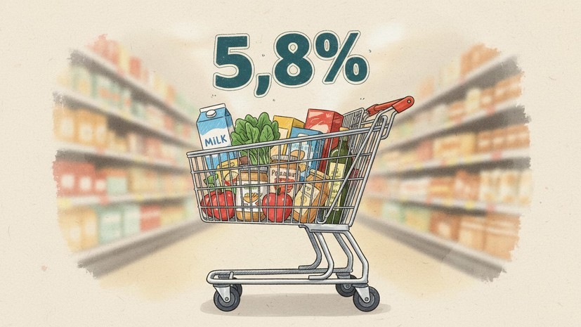 ЦБ: годовая инфляция в России на 15 декабря составила 5,8%