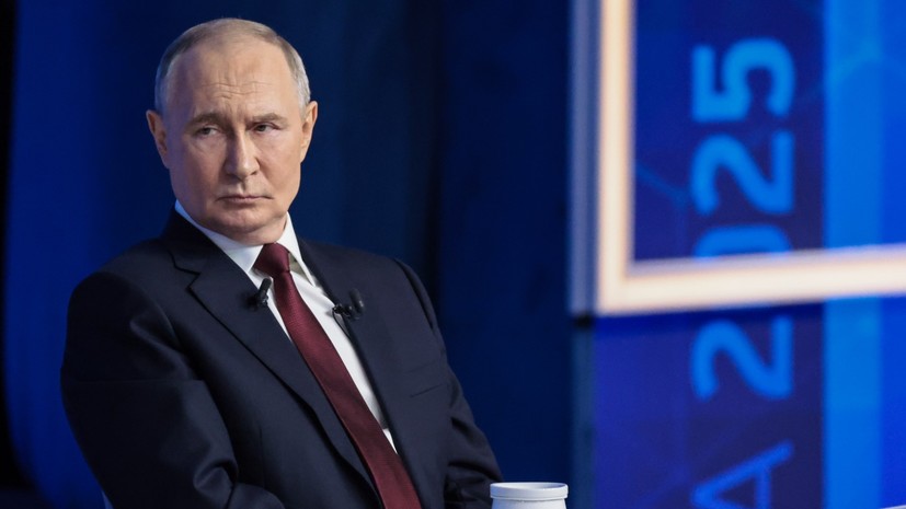 Путин назвал некорректным вопрос журналиста NBC на прямой линии о плане Трампа