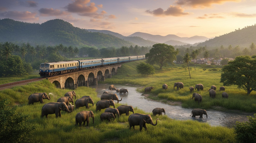 В Индии поезд сбил стадо слонов, семь животных погибли