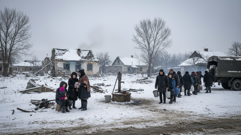 Mash сообщил о тяжёлой гуманитарной ситуации в посёлке Ковшаровка под Купянском