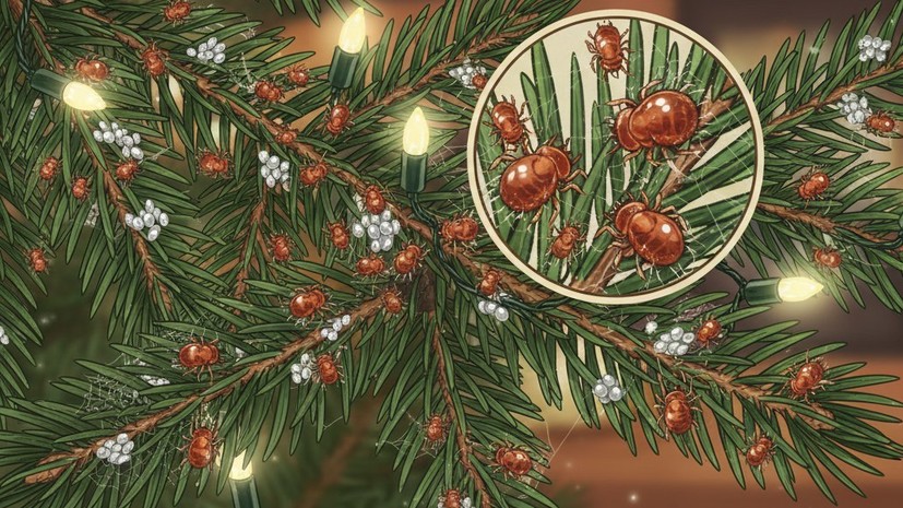 Эколог Рыбальченко: ёлки из питомников не подвержены заражению хвойными клещами