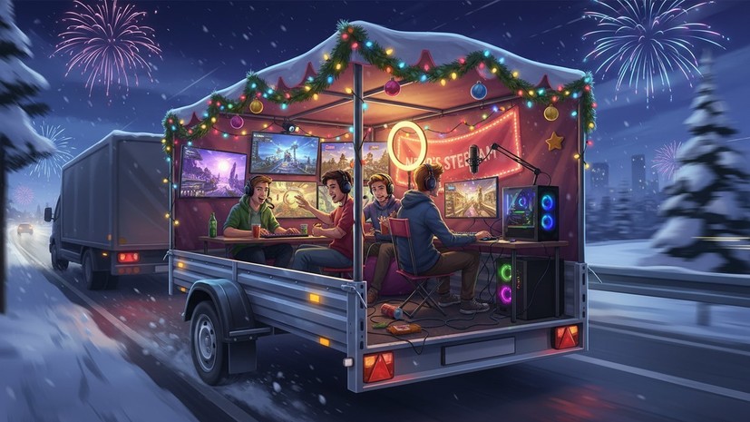 Mash: в Уфе геймеры устроили игровой стрим из автоприцепа прямо на ходу