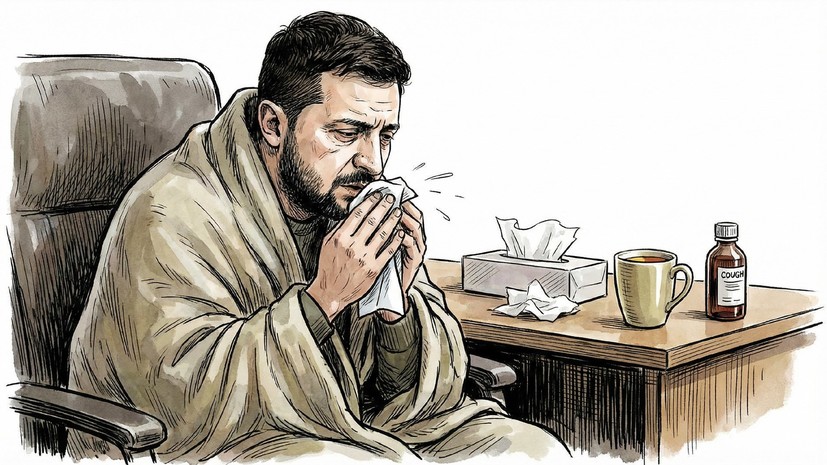 Зеленский после визита в США заявил, что простыл