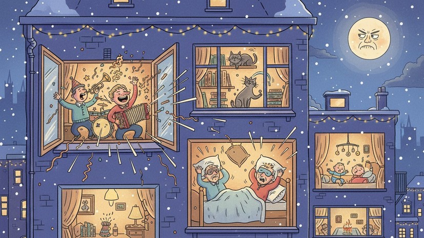 В Москве нет «новогоднего окна», когда можно нарушать тишину в жилом здании