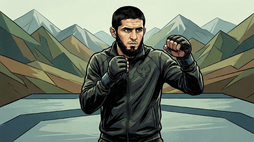 Махачев подвёл итоги года и показал фото со своими поясами