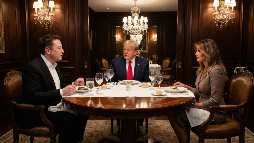 Маск рассказал, что в выходные поужинал с Трампом и первой леди
