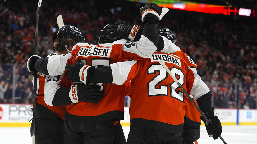 Шайба и передача Гребёнкина принесли «Филадельфии» победу над «Анахаймом» в НХЛ