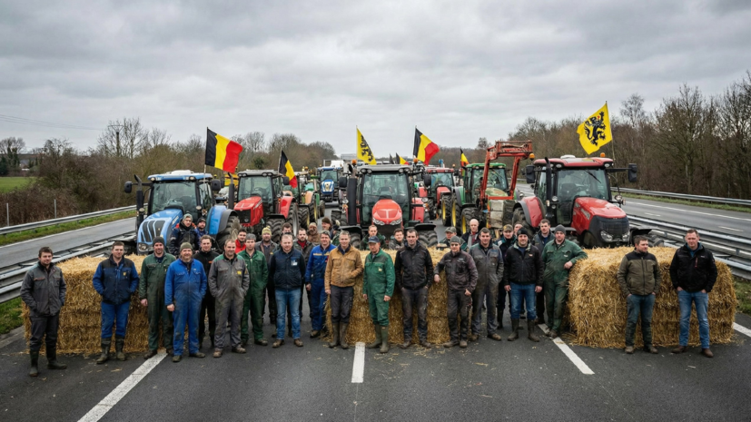 Бельгийские фермеры блокируют трассы, протестуя против сделки ЕС и Меркосура