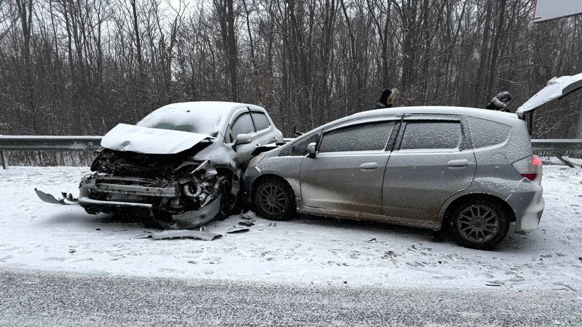 В Приморье произошло ДТП с участием шести автомобилей