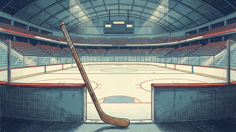 Тестовый матч на хоккейной арене Олимпиады в Италии остановили из-за дыры во льду