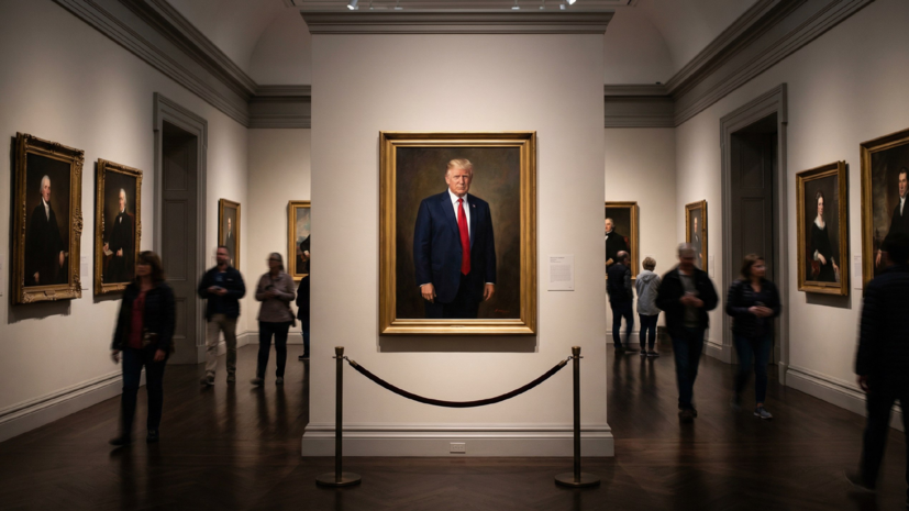Портрет Дональда Трампа разместили в Национальной портретной галерее США