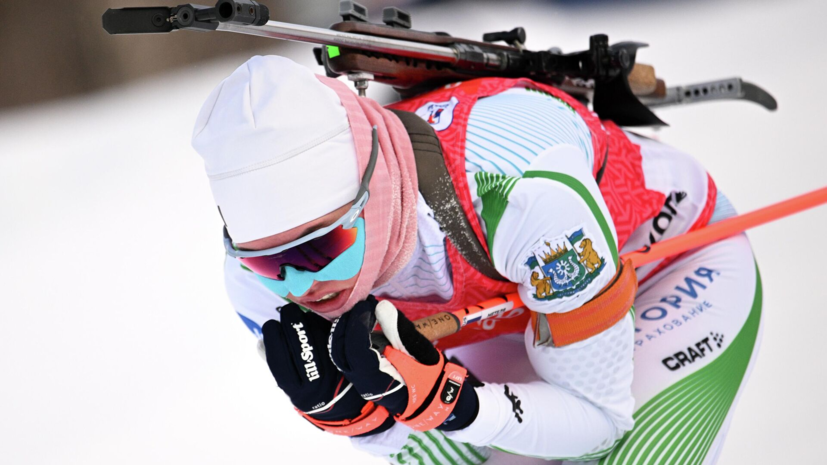 Метеля выиграла масс-старт на чемпионате России по биатлону