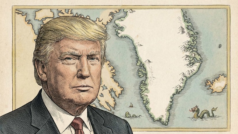 Белый дом опубликовал фото Трампа на фоне карты Гренландии