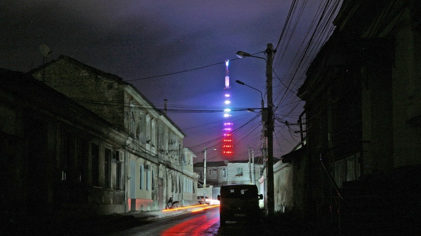 Телебашню Симферополя украсит праздничная подсветка 13 января