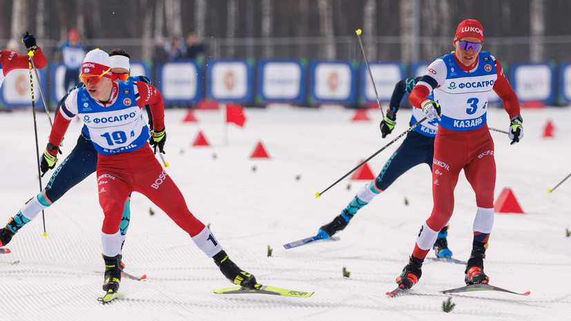 Лыжник Забалуев столкнулся с Большуновым во время гонки на этапе Кубка России