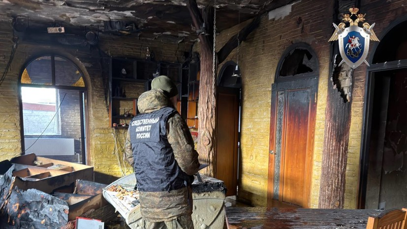 СК показал кадры последствий взрыва газа в кафе на Ставрополье