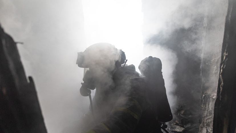 В Харькове начался сильный пожар после атаки