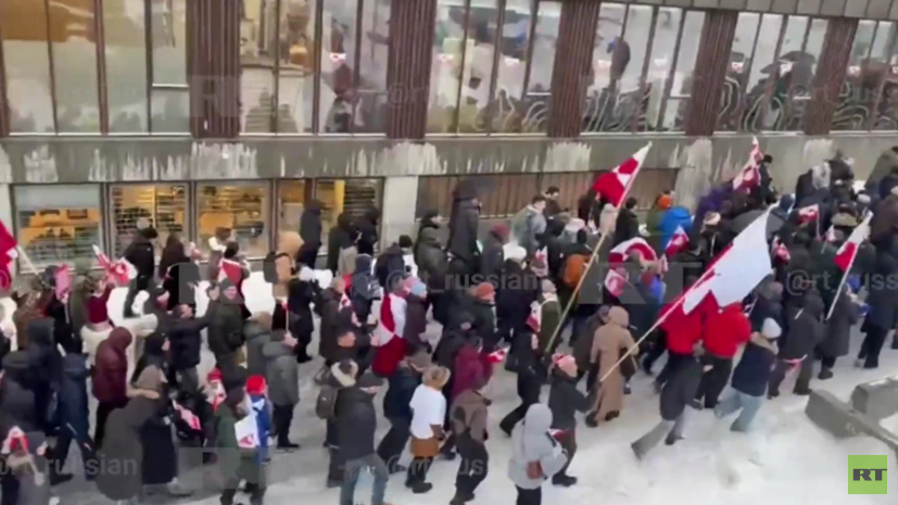 Опубликованы кадры митинга в Нууке против намерений США захватить Гренландию