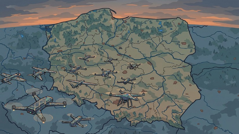 В Польше заявили о появлении десятков объектов в небе над страной