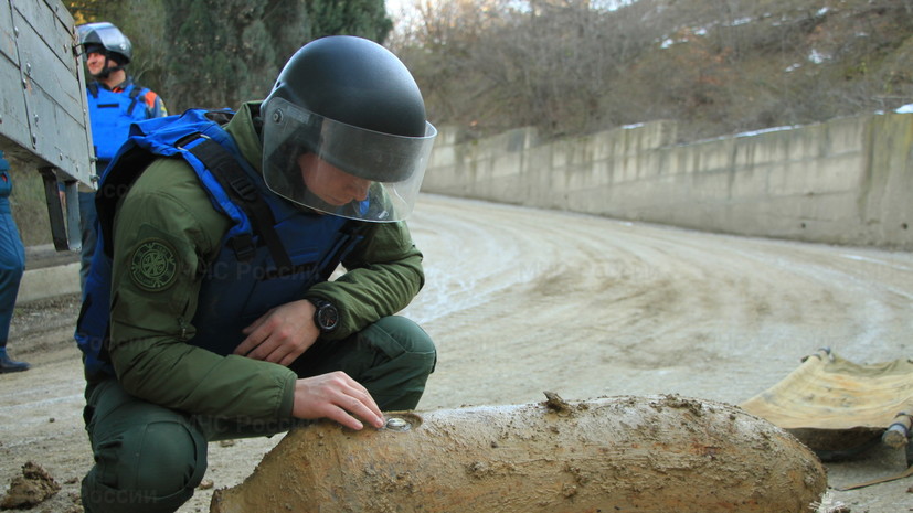 В Ялте уничтожили авиабомбу времён войны массой 250 кг