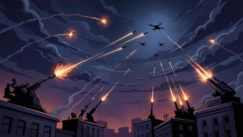 Силы ПВО сбили три украинских беспилотника над Крымом и Белгородской областью