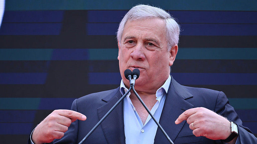 Глава МИД Италии Таяни назвал несправедливой речь Зеленского в Давосе