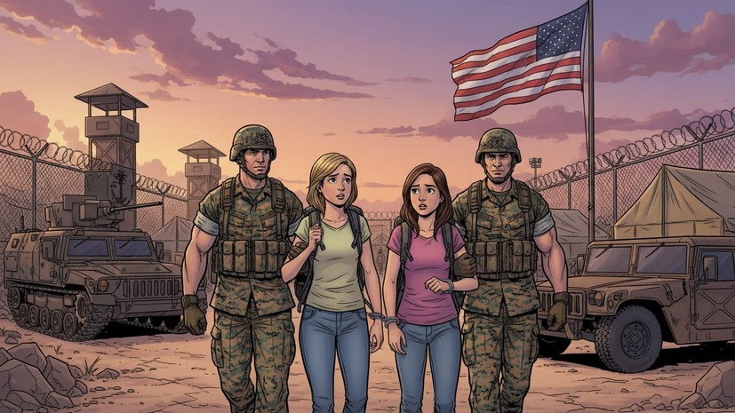 В США задержали двух случайно оказавшихся на военной базе морпехов россиянок