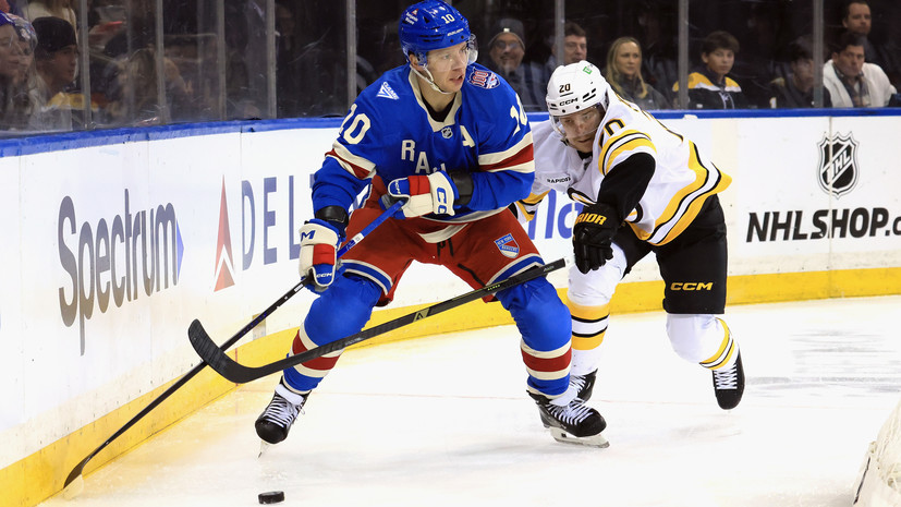 Передача Панарина помогла «Рейнджерс» обыграть «Бостон» в НХЛ