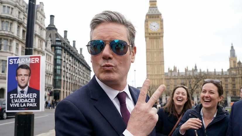 Стармер спародировал Макрона в солнцезащитных очках