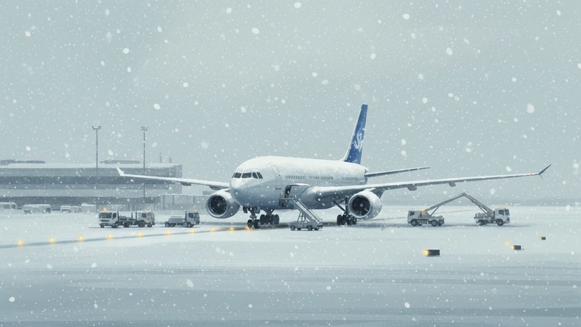 Минтранс: московские аэропорты в условиях снегопада обслужили 405 рейсов