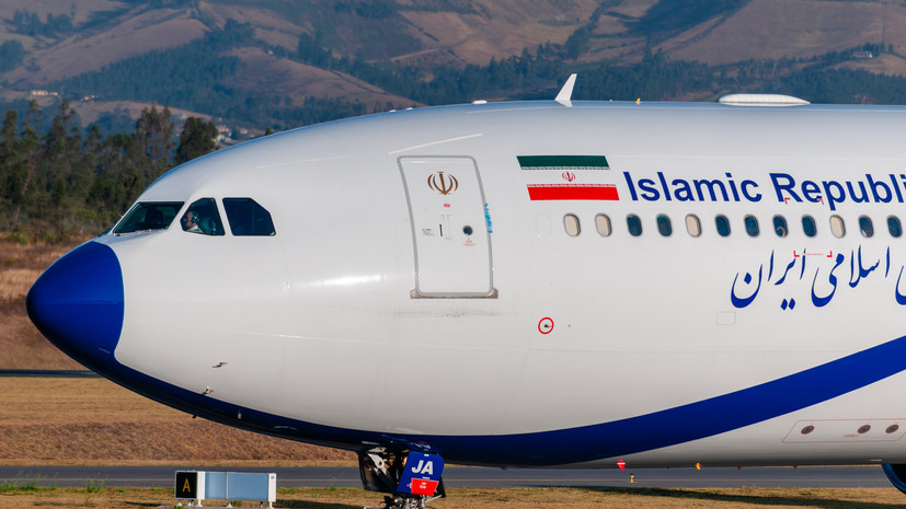 Mash: правительственный самолёт Ирана приземлился в Москве