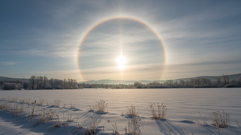 Астроном Нароенков: гало возникает при определённой влажности и низких температурах