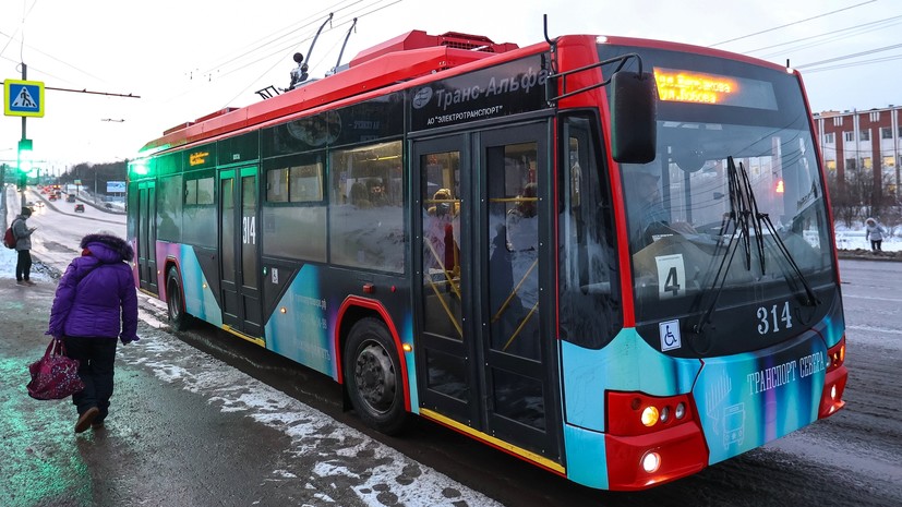 В Мурманске общественный транспорт перевели на особый режим из-за энергосбоя