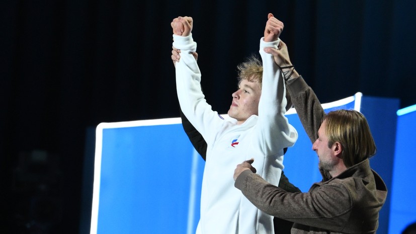 Плющенко опубликовал трогательное послание после победы Сарновского на ЧР по прыжкам