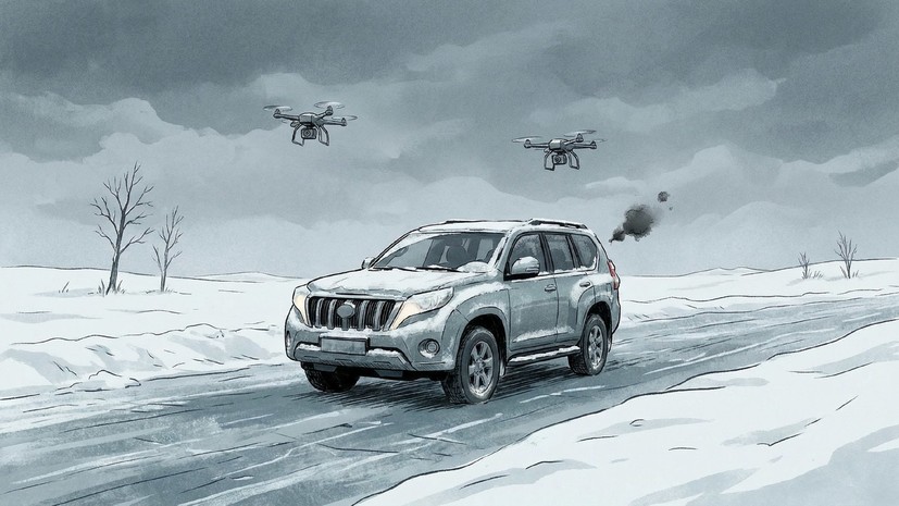 ВСУ атаковали FPV-дронами гражданскую машину в Брянской области