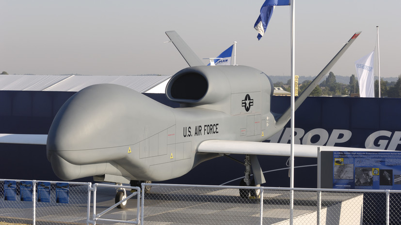 Разведывательный беспилотник США замечен над Чёрным морем