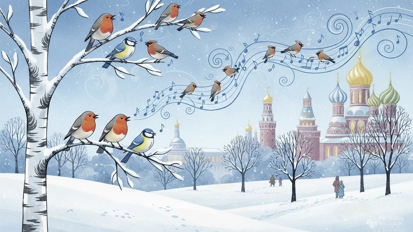 Орнитолог Чернова объяснила, почему птицы в Москве поют зимой