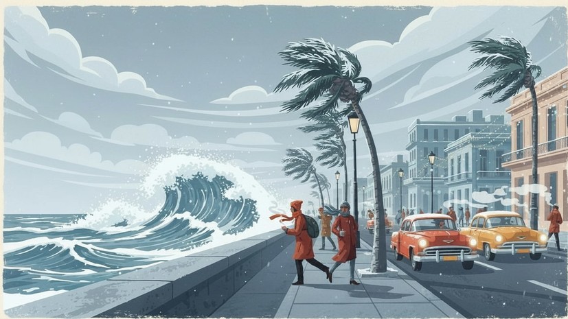 На Кубе температура впервые упала до нуля градусов