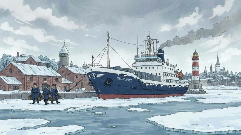 ERR: судно Baltic Spirit с российским экипажем доставили в порт под Таллином