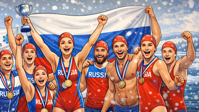Россияне завоевали почти 50 медалей на чемпионате Европы по плаванию в ледяной воде